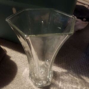 Elegant Clear Glass Vase